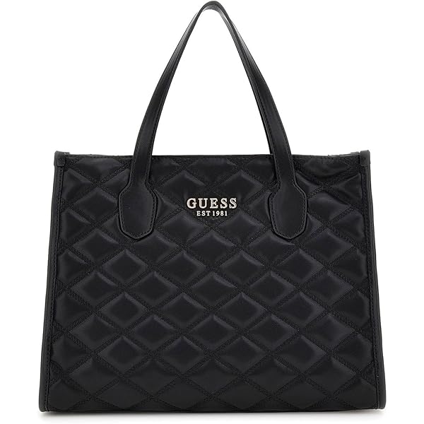 Amazon.com: GUESS Silvana 2 Compartment Tote, Saddle Logo